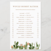 ボホサボテンの赤ちゃんシャワーはママではなくゲーム (正面)