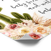 ボホサボテン金ゴールド多肉食ベビー ポスター (角)