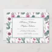 ボホサボテン、サククレント、フローラ-結婚ズ 招待状 (正面)