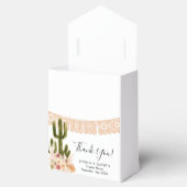 ボホサボピンク花パンパスグラスパーティー フェイバーボックス (オープン)