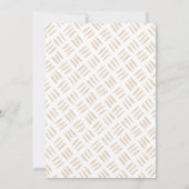 ボホサボピンク金ゴールドガールベビーシャワー 招待状 (裏面)