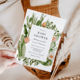 ボホサボベビーシャワー招待状 招待状