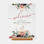 ボホサマーガーデンフローラブライダルシャワーウェルカム アクリルサイン (正面)