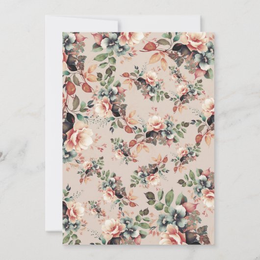 ボホサマーガーデンフローラリタイアシャンパーニュ 招待状 (裏面)