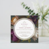 ボホサマーバラヴィンテージ結婚審美的 招待状 (スタンド正面)