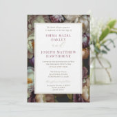 ボホサマーバラヴィンテージ結婚審美的 招待状 (スタンド正面)