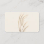 ボホサマーパンパスグラス水彩おむつラッフル エンクロージャーカード (裏面)