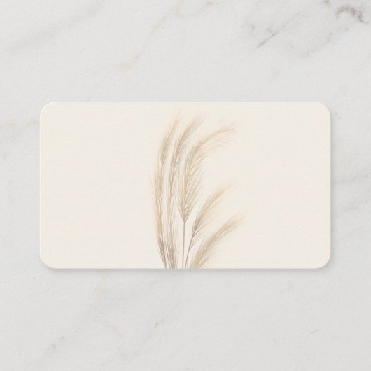 ボホサマーパンパスグラス水彩おむつラッフル エンクロージャーカード (裏面)