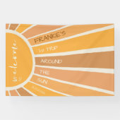 ボホサマーファーストトリップのまわりにサンウェルカムサイン 横断幕 (横)