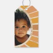 ボホサマーファーストトリップのまわりにサンフォト誕生日 ギフトタグ (裏面)