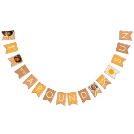 ボホサマーファーストトリップのまわりにサンフォト誕生日 バンティングフラッグ