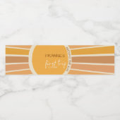 ボホサマーファーストトリップのまわりにサンフォト誕生日 ペットボトルラベル (シングルラベル)