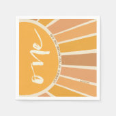 ボホサマーファーストトリップサンのまわりに誕生日 スタンダードカクテルナプキン (正面)