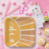 ボホサマーファーストトリップサンのまわりに誕生日 ペーパープレート (パーティー)