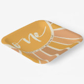 ボホサマーファーストトリップサンのまわりに誕生日 ペーパープレート (傾斜あり)