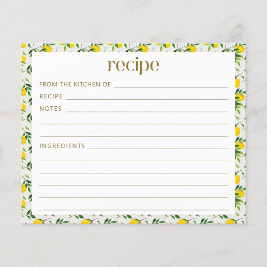 ボホサマーレモンフルーツブライダルシャワーレシピ (正面)