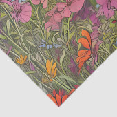 ボホサマーワイルドフラワーフィールドカラフルデコページ 薄葉紙 (詳細)