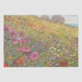ボホサマーワイルドフラワーフィールドカラフルデコページ 薄葉紙 (正面)