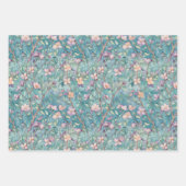 ボホサマーワイルドフラワーフローラ ラッピングペーパーシート (正面)