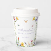ボホサマーワイルドフラワーブライダルシャワー 紙コップ (裏面)