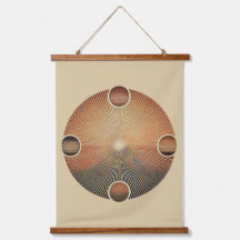 "ボホサンウォールタペストリー – 黄金の日が差すことと耳