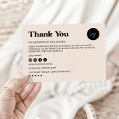 ボホサンキューカードテンプレート | ビジネスのパッケージ サンキューカード