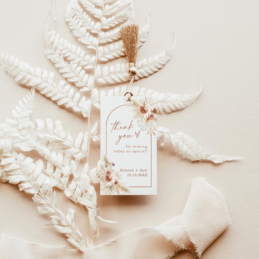 ボホサンキューユーメッセージカード ギフトタグ