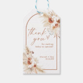 ボホサンキューユーメッセージカード ギフトタグ (正面)