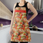 ボホサンクスギビング秋デコールウォーターカラーパンプキン エプロン