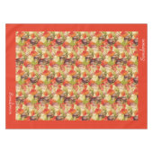 ボホサンクスギビング秋デコールウォーターカラーパンプキン テーブルクロス (正面(横))