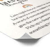 ボホサンシャインサンシャインおむつ思考ベビーシャワーサイン ポスター (角)