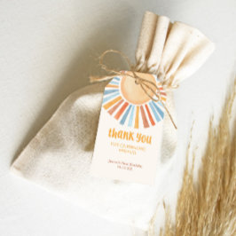 ボホサンシャインサンバースデーパーティーメッセージカード ギフトタグ