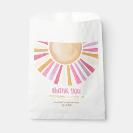ボホサンシャインサンバースデーパーティーメッセージカード フェイバーバッグ