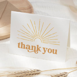 ボホサンシャインサンベイビーシャワー サンキューカード