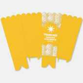 ボホサンシャインバルーン赤ちゃんシャワーポップコーン フェイバーボックス (見開き)