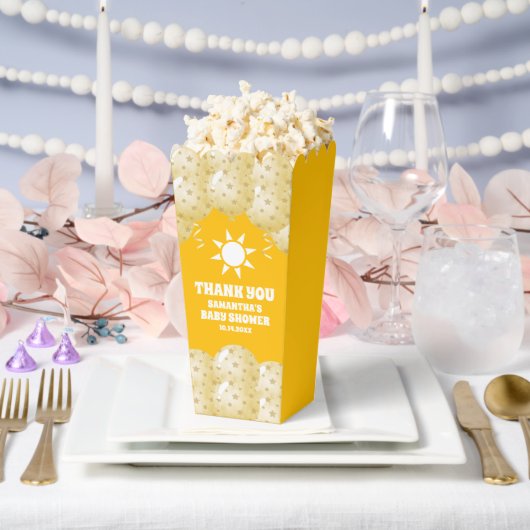ボホサンシャインバルーン赤ちゃんシャワーポップコーン フェイバーボックス (ウェディング)