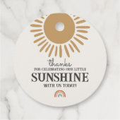 ボホサンシャインバースデーレインボーメッセージカード フェイバータグ (裏面)