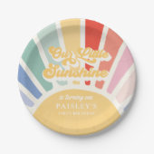 ボホサンシャインファーストトリップザサのまわりにン誕生日 ペーパープレート (正面)