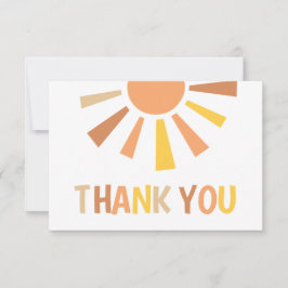 ボホサンシャインベビーシャワー サンキューカード