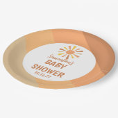ボホサンシャインベビーシャワー ペーパープレート (アングル)