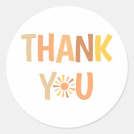 ボホサンシャインベビーシャワー ラウンドシール