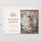 ボホサンシャインベビー誕生 案内状 (正面)