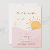 ボホサンシャイン1stトリップザのまわりにサン誕生日 招待状 (正面)