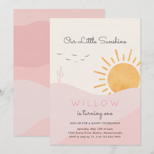 ボホサンシャイン1stトリップザのまわりにサン誕生日 招待状