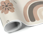 ボホサンズ、レインボウズ、花模様 ラッピングペーパー (ロールコーナー)