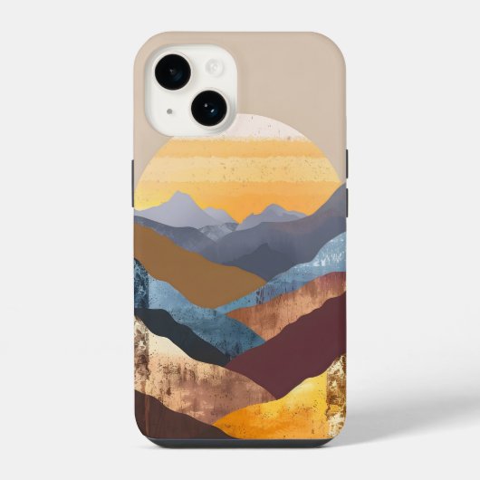 ボホサンセットマウンテンズ iPhoneケース (裏面)