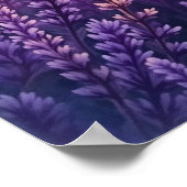 ボホサンセットラベンダーウォールアート ポスター (角)