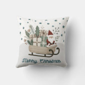 ボホサンタオンスレイとギフトスノーフレーク名 クッション (裏面)