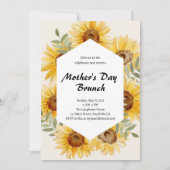 ボホサンフラワーウォーターカラーマザーズデイブランチ 招待状 (正面)