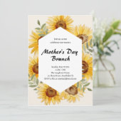 ボホサンフラワーウォーターカラーマザーズデイブランチ 招待状 (スタンド正面)